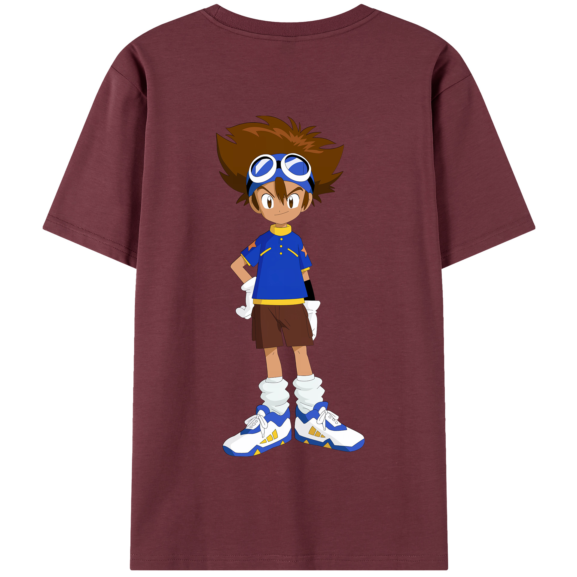 （画像用） Digimon デジタルモンスター/デジモン 綿100％半袖Tシャツ（背面プリント）